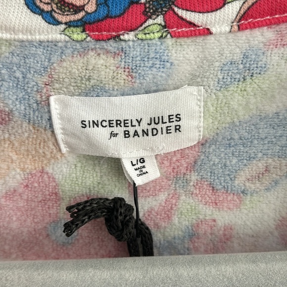 Sincerely, Jules for Bandier fern, short sleeve button-down multi mod floral - Picture 2 of 4